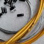 JAGWIRE BRAIDED SLICK-LUBE HOSE CABLE BRAKE DERAILLEUR COMPLETE KIT GOLD