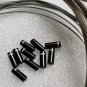 JAGWIRE BRAIDED SLICK-LUBE HOSE CABLE BRAKE DERAILLEUR COMPLETE KIT TITANIUM-SILVER COLOR