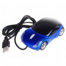 Car Shaped USB 2.0 Optical Mouse - Blue
