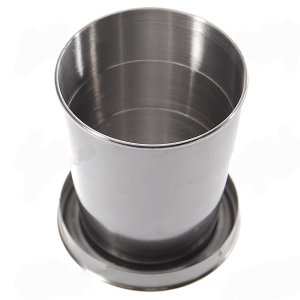 Stainless Steel Retractable Travellers Cup Keychain