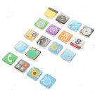 iPhone App Icon Fridge Magnets Set - Style/Color Assorted (18-Piece Set)