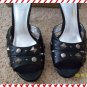 SEXY JS STUDDED LEATHER SLIDES SANDAL-9 M-NIB-FREE SHIP