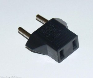 Flat to Round Power Plug Convertor