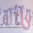 Hand Painted Letters to match Gabrielle Butterfly Lavender Girls