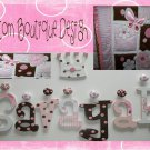 Hand Painted Letters to match Lambs & Ivy Petals Girls Pink
