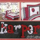 Hand Painted Letters to match JOJO Lovely Ladybug