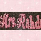 Hand Painted Nursery Wall Letters Polka Dots