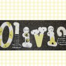 Hand Painted Nursery Wall Letters Bumble Bee Honey Bee