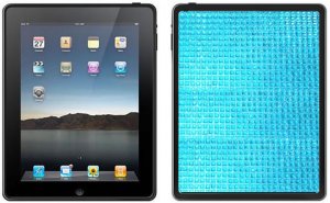 iPad Ice Blue Bling Rhinestones Case