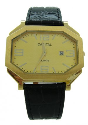 Capital brand leather strap men Watch WA717
