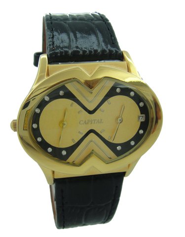 Capital brand leather strap men Watch WA721