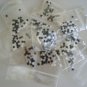 500+ 4mm tiny buttons mixed black/white