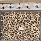 18 Yds Tan Color Bone & Wood Beaded Fringe 1.5" length
