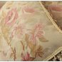 A Pair SHABBY PINK CHIC Aubusson Pillow French Home Decor WOOL WOVEN Cushion