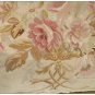 A Pair SHABBY PINK CHIC Aubusson Pillow French Home Decor WOOL WOVEN Cushion