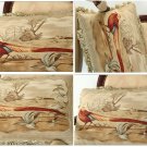 A PAIR! 22X14" PHEASANT Aubusson Pillow ANTIQUE FRENCH DECOR Decorative Cushion