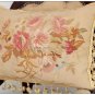 22"X14" SHABBY PINK CHIC Aubusson Cottage Pillow French Decorative Sofa Cushion