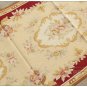 8' / 244cm Runner Rug Aubusson Needlepoint Vintage French Home Decor Wool Carpet