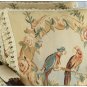 18x18 PARROT BIRDS French Aubusson Weave Pillow WOOL HANDMADE Cushion Cover FREE SHIP!