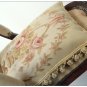A PAIR! 18" BEIGE CREAM PINK Aubusson Pillow WOOL WOVEN Sofa Chair Bed Cushion