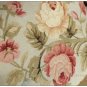 BLUE PINK Aubusson Pillow Cushion SHABBY FRENCH SHIC WOOL WOVEN 16X12 FREE SHIP!