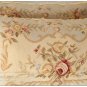 A PAIR! 22" Aubusson Pillow Shabby French Chic Sofa Chair Bed Cushion BLUE CREAM