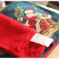 A PAIR! WOOL Chic Needlepoint CHRISTMAS Pillow Decorative Bed Sofa Chair Cushion