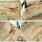 A PAIR FREE SHIP! 22"X14" PHEASANT Aubusson Pillow VELVET TASSEL FRINGE Cushion