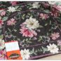 WOOL NEEDLEPOINT Black Floral Tea Cozy VELVET Cosy European French Decor w TAG