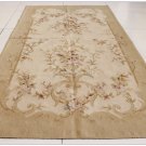 3x9 RUNNER Aubusson Rug / Tapestry Wall Hanging VINTAGE FRENCH DECOR Wool Woven