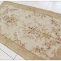 3x9 RUNNER Aubusson Rug / Tapestry Wall Hanging VINTAGE FRENCH DECOR Wool Woven