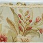 12X12 Aubusson Pillow BLUE PINK Shabby French Chic Rose Sofa Chair Bed Cushion