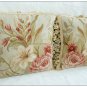 12X12 Aubusson Pillow BLUE PINK Shabby French Chic Rose Sofa Chair Bed Cushion