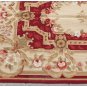 Shabby French Chic 3X5 Needlepoint Rug Aubusson Decor Carpet BURGUNDY PINK IVORY