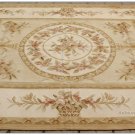 Shabby French Chic 6X8 Aubusson Rug Country Home Decor Carpet PASTEL GOLD CREAM