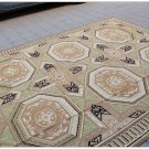 8X10 GEOMETRIC Aubusson Area Rug VINTAGE FRENCH DECOR Wool Home Carpet EXQUISITE