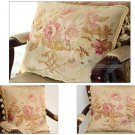 SET 3! SHABBY PINK CHIC Aubusson Rose Pillow French Sofa Bed Cottage Cushion