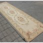 10‘ RUNNER Aubusson Rug ANTIQUE FRENCH PASTEL Wool Handmade French Stair Carpet