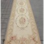 10‘ RUNNER Aubusson Rug ANTIQUE FRENCH PASTEL Wool Handmade French Stair Carpet