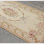 10‘ RUNNER Aubusson Rug ANTIQUE FRENCH PASTEL Wool Handmade French Stair Carpet