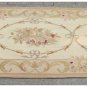 10‘ RUNNER Aubusson Rug ANTIQUE FRENCH PASTEL Wool Handmade French Stair Carpet