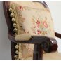 A Pair! RIBBON ROSES Aubusson Pillow Cushion Vintage French Home Decor Cushion