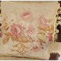 16" SHABBY PINK CHIC Aubusson Cottage Pillow French Decorative Sofa Bed Cushion WOOL