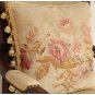 16" SHABBY PINK CHIC Aubusson Cottage Pillow French Decorative Sofa Bed Cushion WOOL