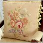 Vintage French Decor 16" Aubusson Pillow "ROSE ROMANCE" Handmade Wool Cushion