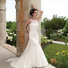 Stunning Cowl Back Sleeveless Mermaid Lace Wedding Dress MC0026
