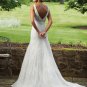 Stunning Beaded Sleeveless Lace Wedding Dress MC0081