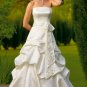 Gathered Strapless A-line Wedding Dress WN0001