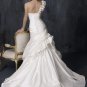 Stunning Flowers Decorated Stack-up Wedding Dress WN0021