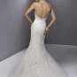 Appliqued Halter Mermaid V-neck Wedding Dress WN0160